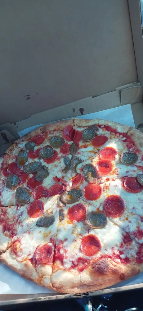 Pepperoni and Italian Sausage Pizza