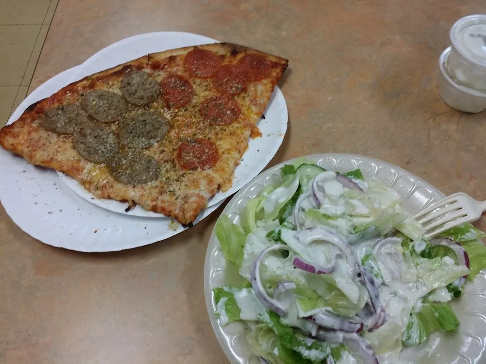 Pizza and Salad